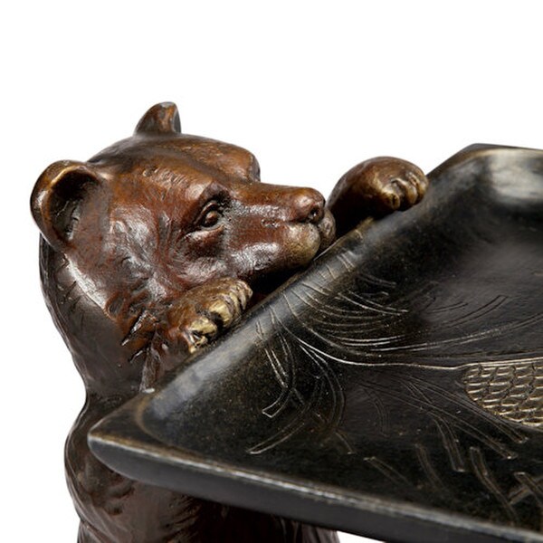 Decorative Bear End Table Climbing to steal Honey Sculptural Outdoor